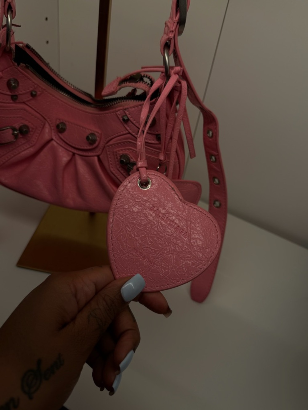Balenciaga Le Cagole Small Pink Shoulder Bag - Picture 2 of 4